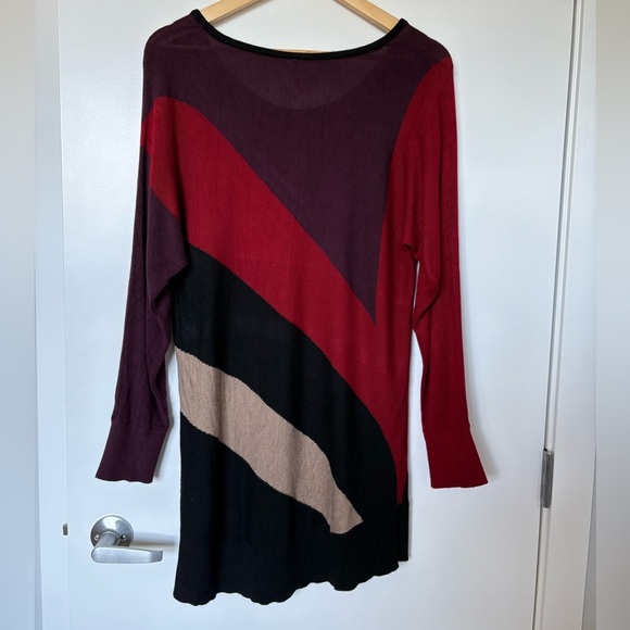 Soyaconcept Multicolor Long Sleeve Sweater Dress | Size XL - Picture 5 of 7